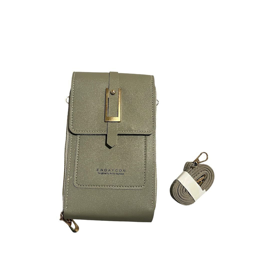 Endaycon Crossbody Bag Wallet Clutch Light Green Medium